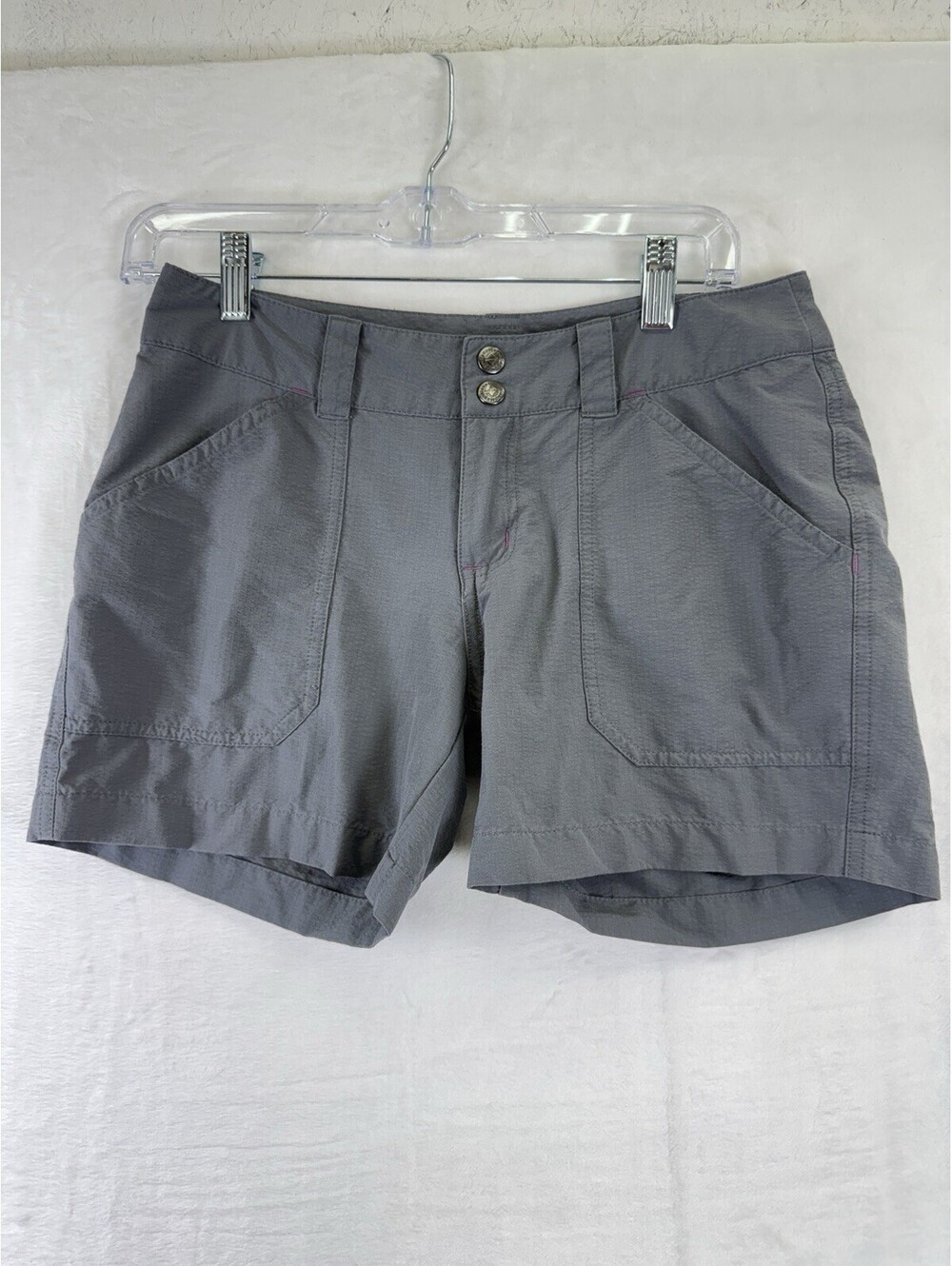 Patagonia Borderless Shorts 2 Womens Gray Hiking Nylon Stretch 4.5”